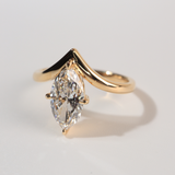 Mirren | 18K Yellow Gold 1.15ct Marquise Lab Diamond Engagement Ring