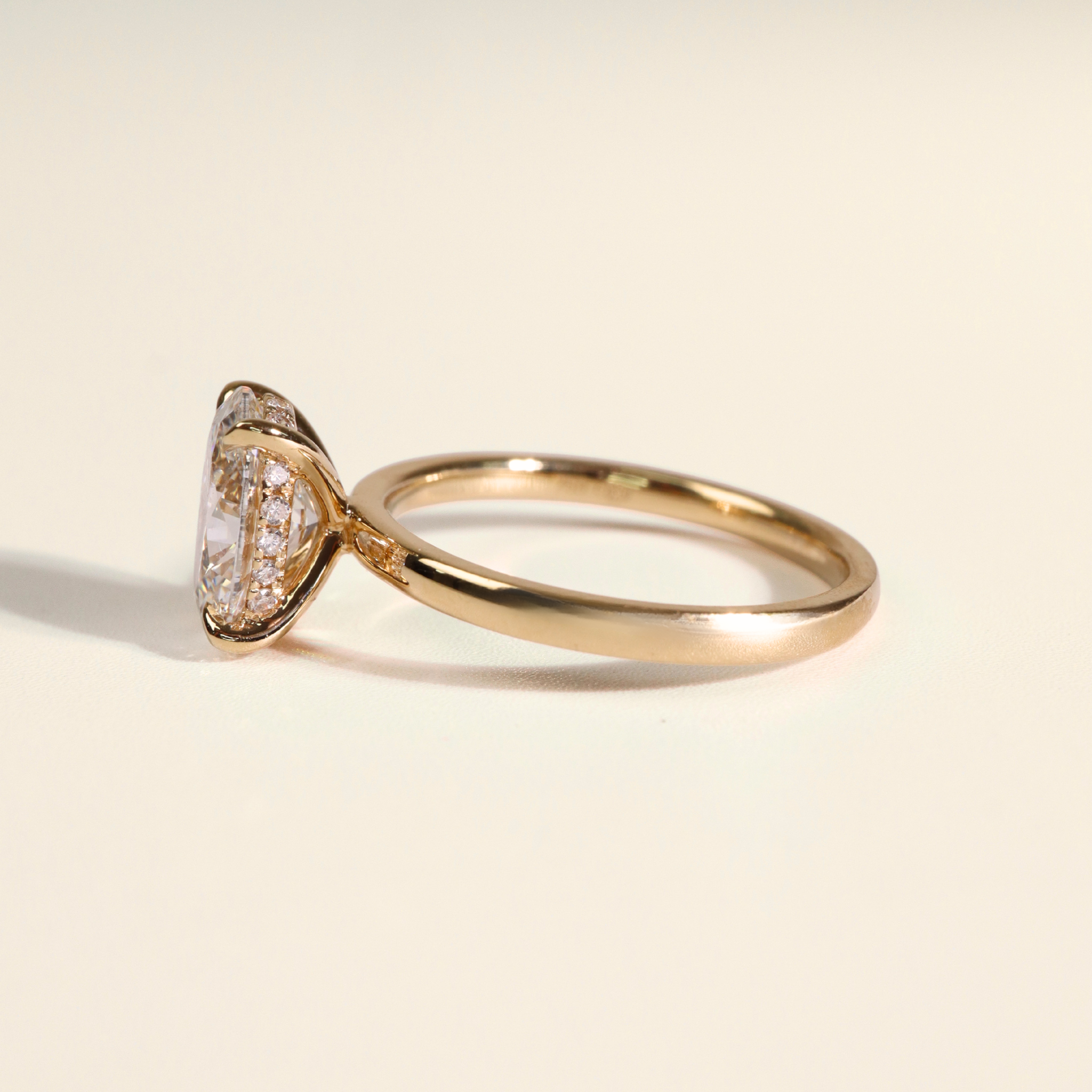 GEMMA | 1.50ct Oval Diamond With Hidden Halo- Ready To Ship - The Classic Jewellers