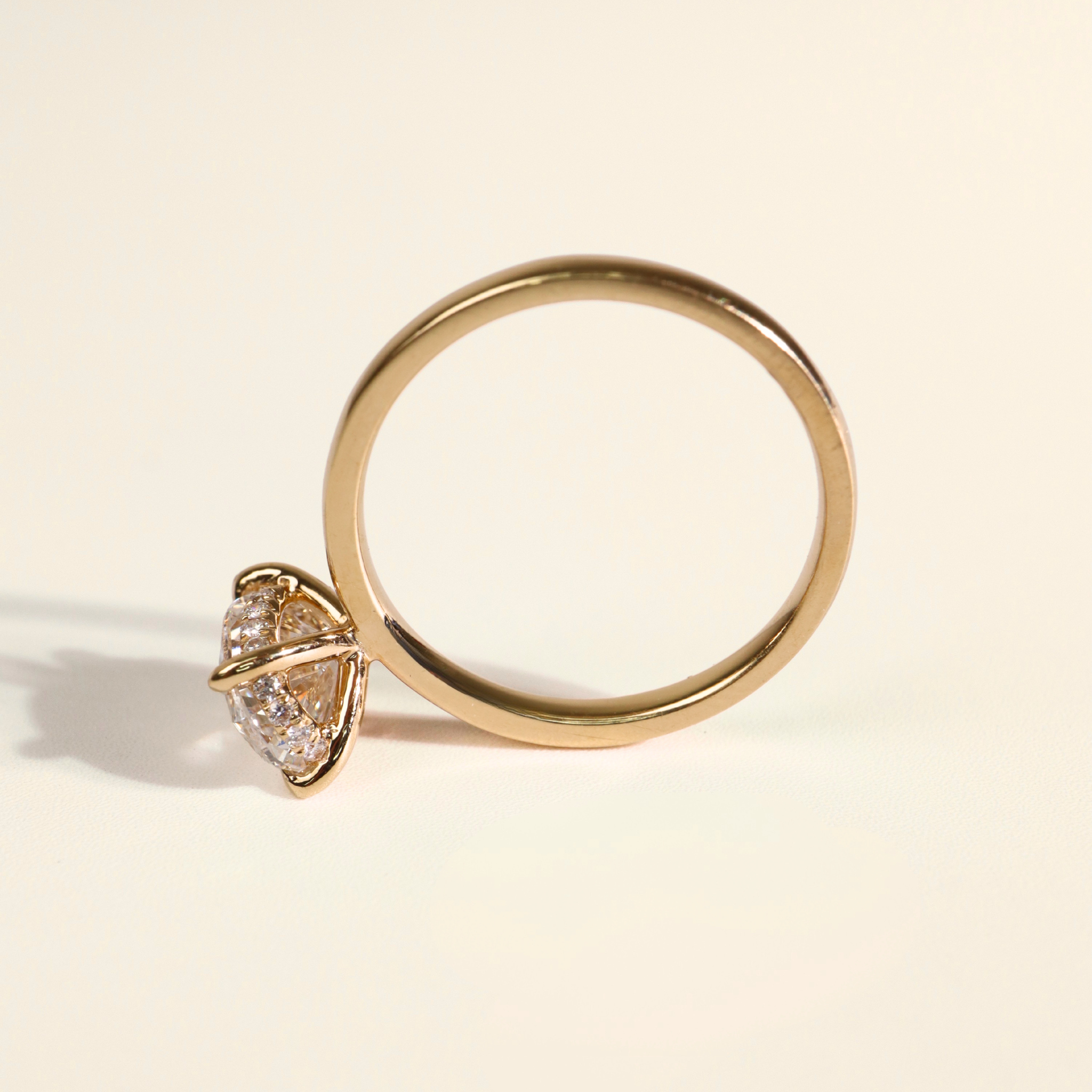 GEMMA | 1.50ct Oval Diamond With Hidden Halo- Ready To Ship - The Classic Jewellers