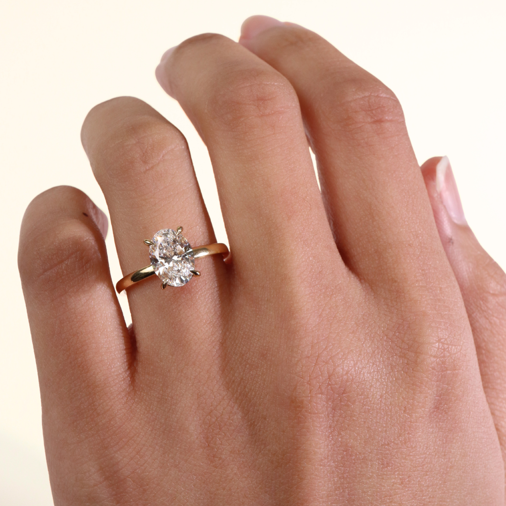GEMMA | 1.50ct Oval Diamond With Hidden Halo- Ready To Ship - The Classic Jewellers