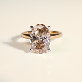 CARMEN | 3.09ct Oval Champagne Diamond Ring - Ready to Ship