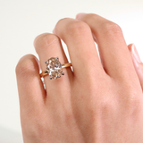 CARMEN | 3.09ct Oval Champagne Diamond Ring - Ready to Ship