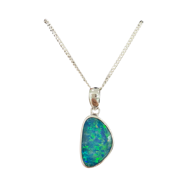 Australian Opal | Natalie Sterling silver pendant