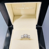 Isabella | 18k Two Tones Radiant Cut Lab Diamond Engagement Ring