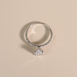ADA | 1.5ct Oval with Hidden Halo and Accent Diamonds- Ready To Ship