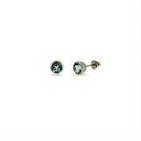 Yara | 9ct White Gold Aquamarine Stud