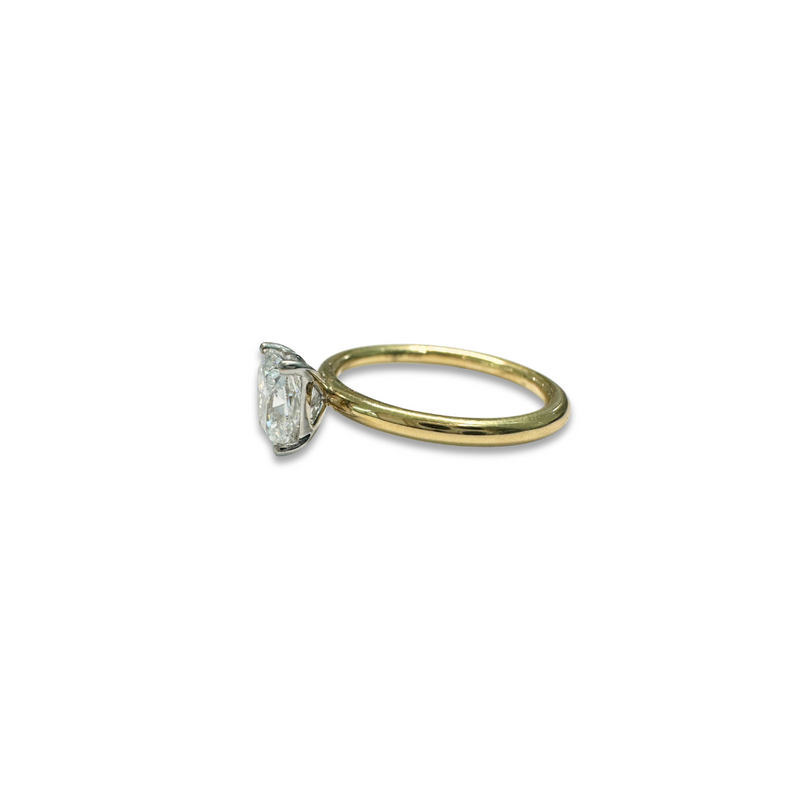 Harper | 18k Two Tone Brilliant Cut Lab Diamond Engagement Ring