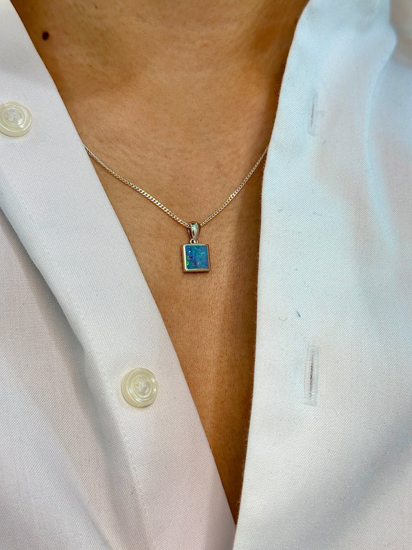 Australian Opal | Scarlett Sterling silver pendant