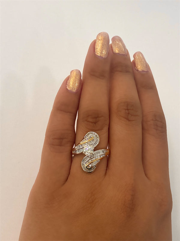 Lucille | 18K Two Tone Diamond Ring