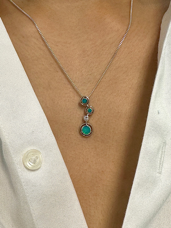 Australian Opal | Amelia Sterling silver pendant