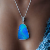 Melura | Australian Silver Opal Pendant