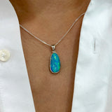 Australian Opal | Cordelia Sterling silver pendant