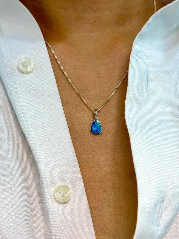 Australian Opal | Felicity Sterling silver pendant