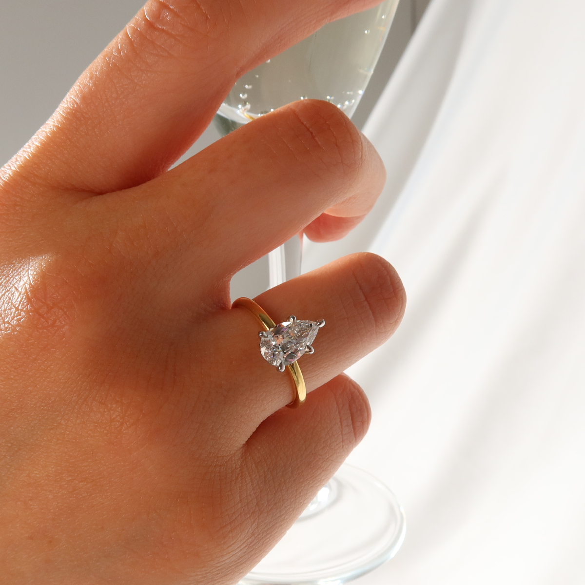 PAIGE | 1.05CT PEAR CUT SOLITAIRE ENGAGEMENT RING