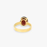 Chi | 9K Yellow Gold Garnet Ring