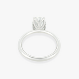 ALINA | Platinum 2.5ct Oval Diamond Tulip Engagement Ring