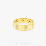 Astrid | 18K Yellow Gold Diamond Studded Band