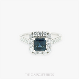 Azul | Natural Parti Sapphire and Natural Diamond Ring