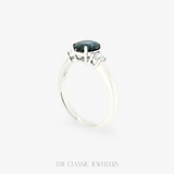 Birdie | Natural Parti Sapphire and Natural Diamond Ring