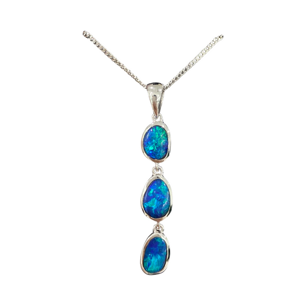 Australian Opal | Cosmo Sterling silver pendant