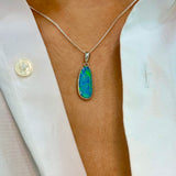 Australian Opal | Grace Sterling silver pendant