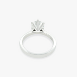 CAMILLE | Platinum 1.72ct Round Diamond Cathedral Engagement Ring