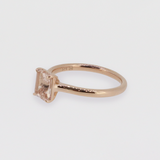 ELODIE | 9K Rose Gold Natural Morganite Ring
