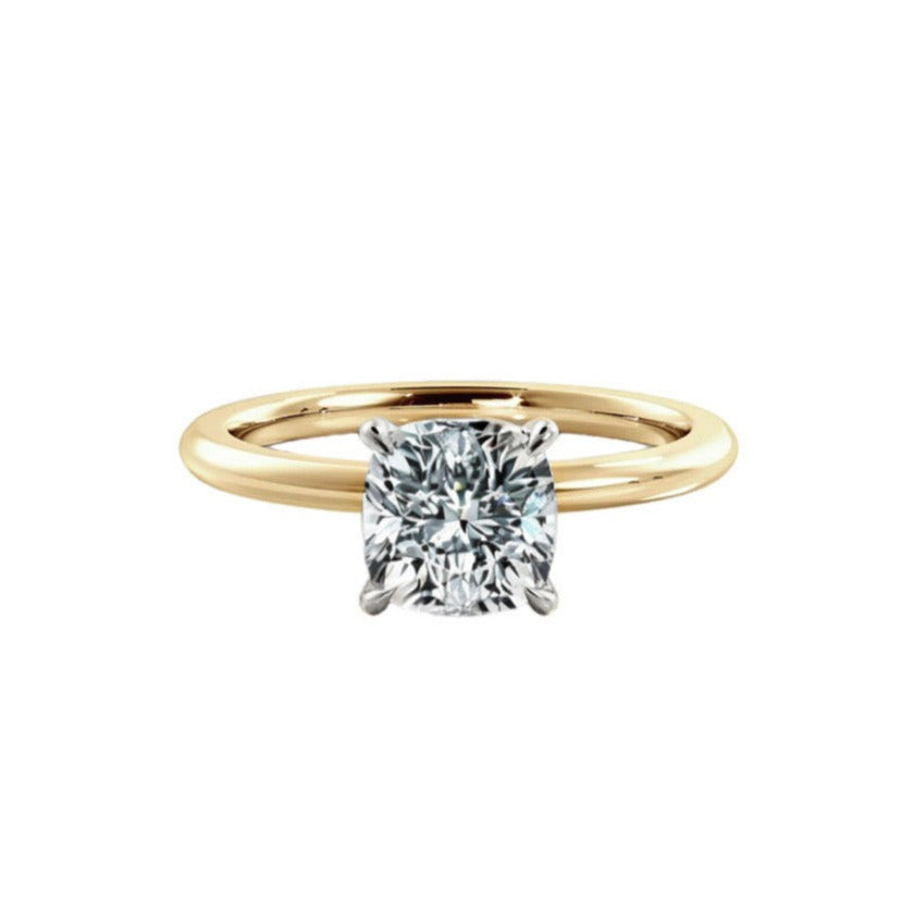 1ct Cushion Cut Lab Diamond Ring | Adelaide Engagement Ring  