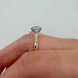 ALEXANDRIA | 1.55CT OVAL SOLITAIRE WITH PAVÉ CLAWS ENGAGEMENT RING