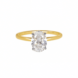 1ct Oval Cut Lab Diamond Ring | Adelaide Engagement Ring  
