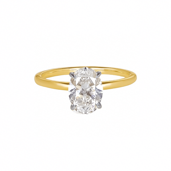 1ct Oval Cut Lab Diamond Ring | Adelaide Engagement Ring  