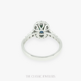 Doriel | 18K WG Natural Parti Sapphire and Diamond Ring