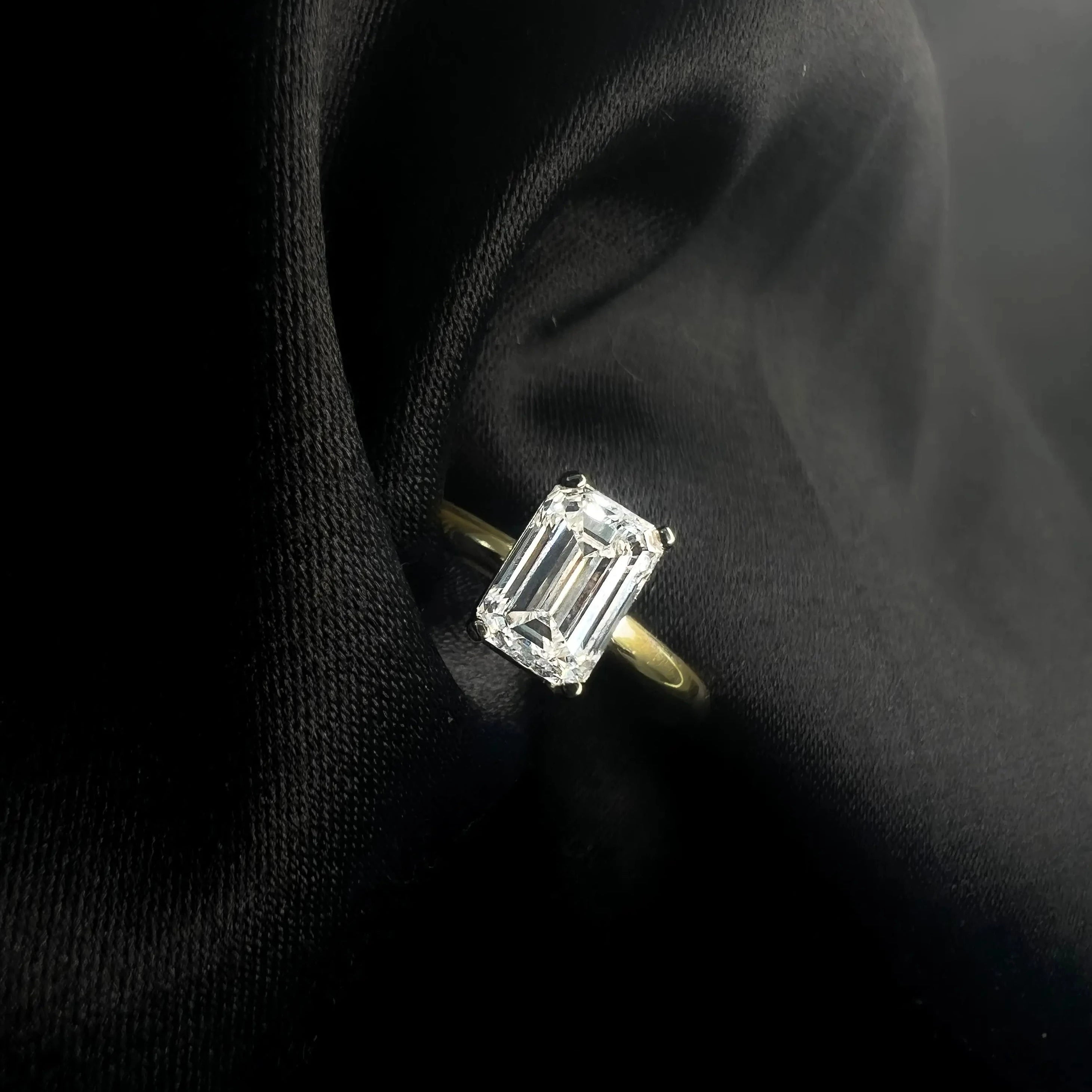 Coco | 1ct Emerald Cut Lab Grown Engagement Ring - The Classic Jewellers