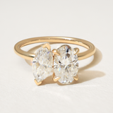 ELANOR | 9K YELLOW GOLD TOI ET MOI PROPOSAL RING