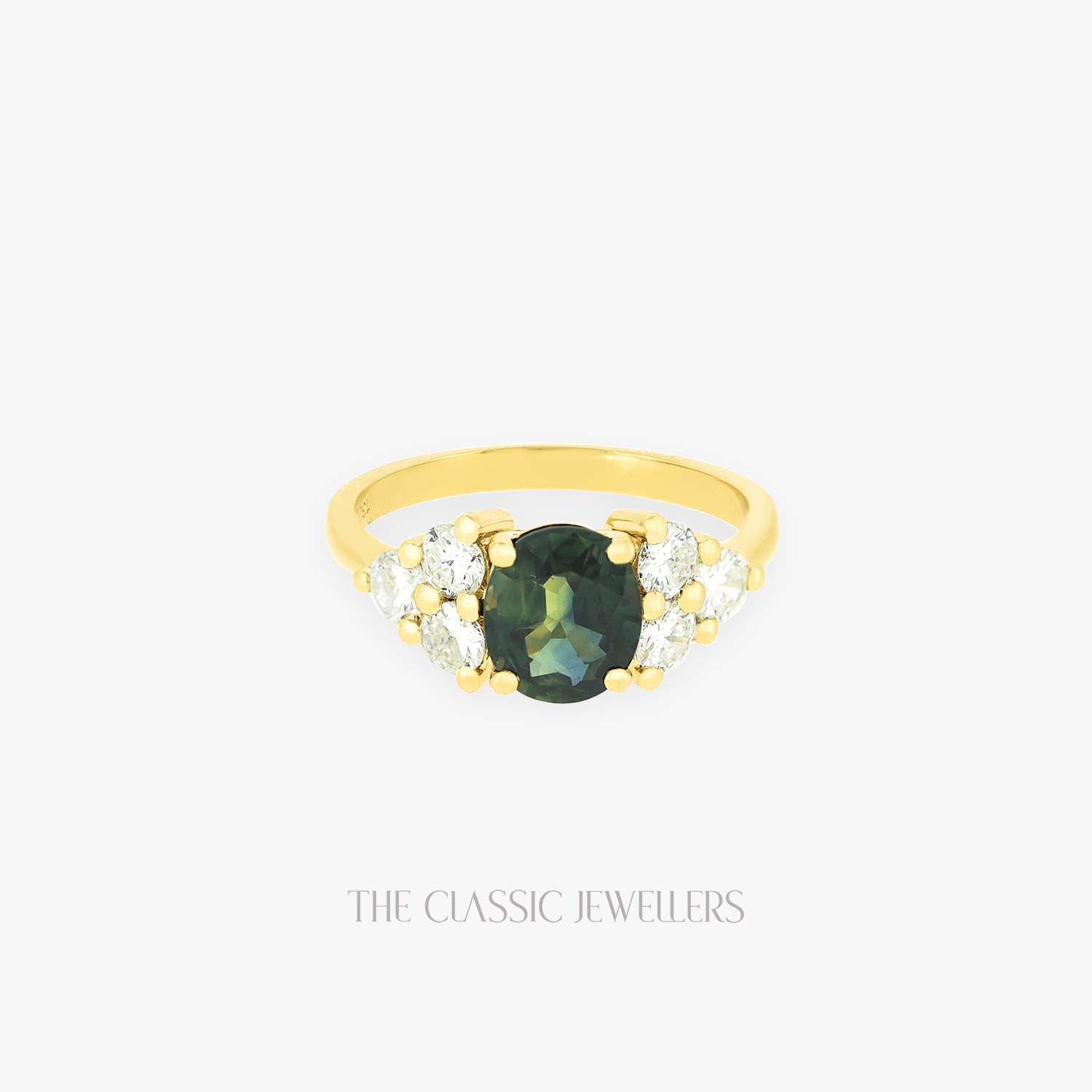 Gracie | 18K YG Parti Sapphire and Diamond Ring