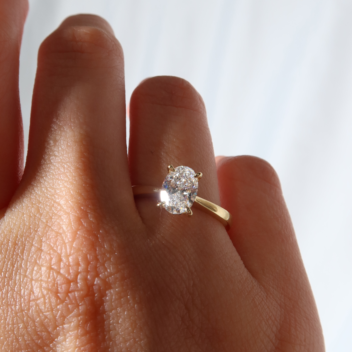 Engagement ring on hand collection