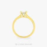 ERICA | 18K Yellow Gold 1.00ct Lab Oval Engagement Ring 14RD 0.14pt, LG656402609