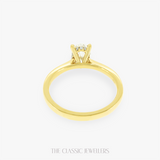 ERICA | 18K Yellow Gold 1.00ct Lab Oval Engagement Ring 14RD 0.14pt, LG656402609