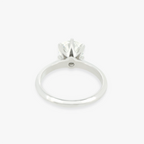 ESMIRA | 18K White Gold 1.7ct Round Diamond Fancy Solitaire Ring