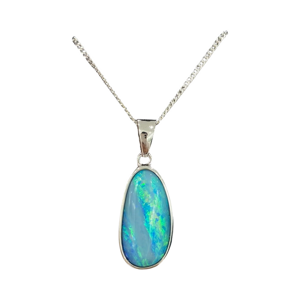 Australian Opal | Cordelia Sterling silver pendant