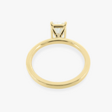 FRERIEN | 18K Yellow Gold Radiant Basket Solitaire Ring