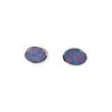 AUSTRALIAN OPAL | ELLAINE STERLING SILVER STUD EARRINGS