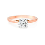 Matilda | Classic 4 Claw Solitaire Knife Edge Engagement Ring - The Classic Jewellers