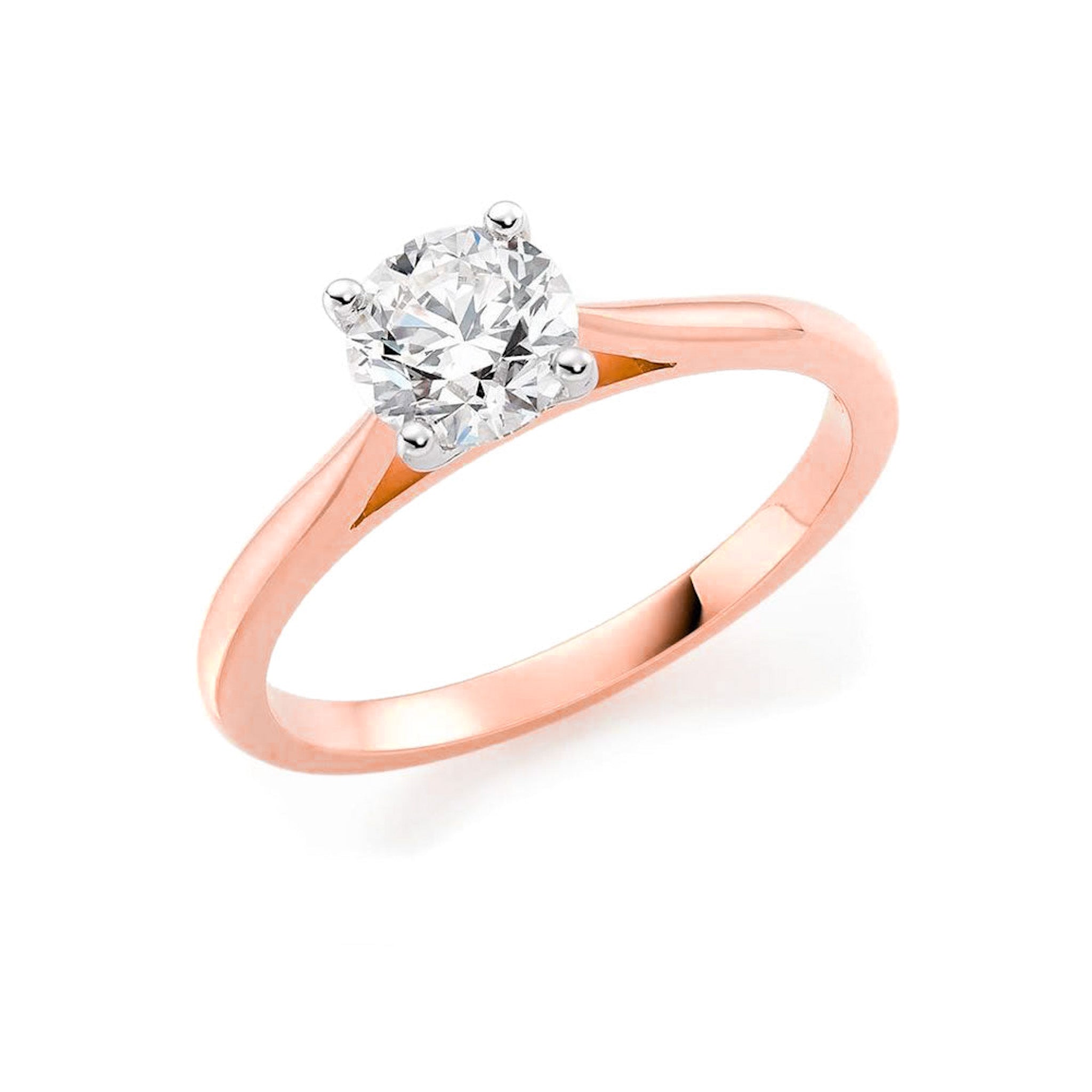 Matilda | Classic 4 Claw Solitaire Knife Edge Engagement Ring - The Classic Jewellers