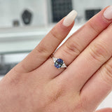  18ct White Gold Blue Tourmaline Ring