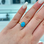 9ct Yellow Gold Arizona Turquoise Ring