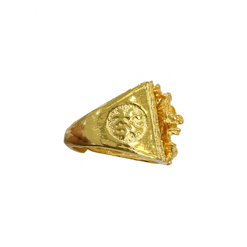 Dragon Emperor Ring | 24K Gold