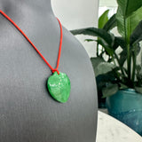 Peach Necklace | Natural Burmese Jade