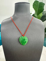 Peach Necklace | Natural Burmese Jade