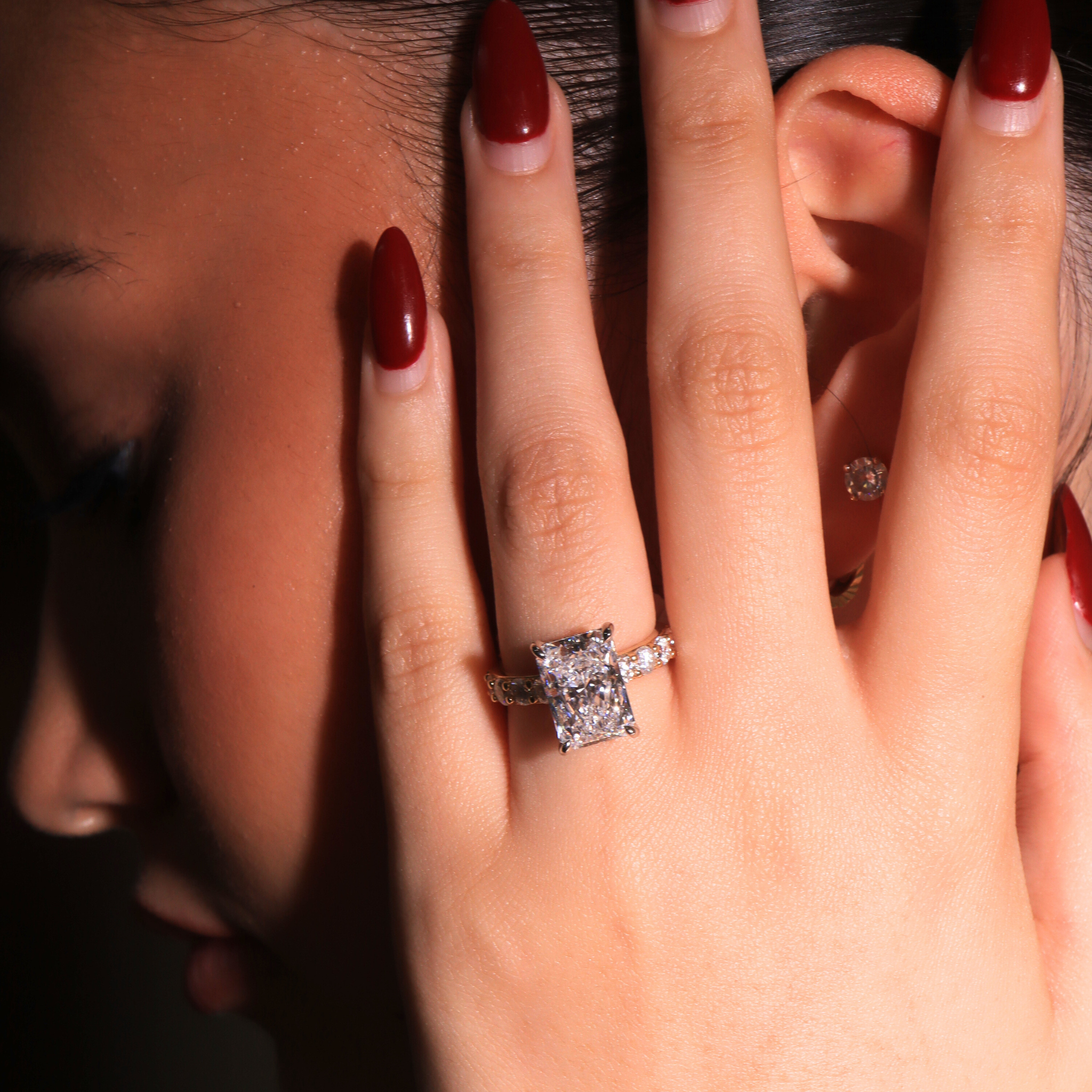 RACHELLE | 4ct Radiant Lab Diamond- Ready to Ship - The Classic Jewellers